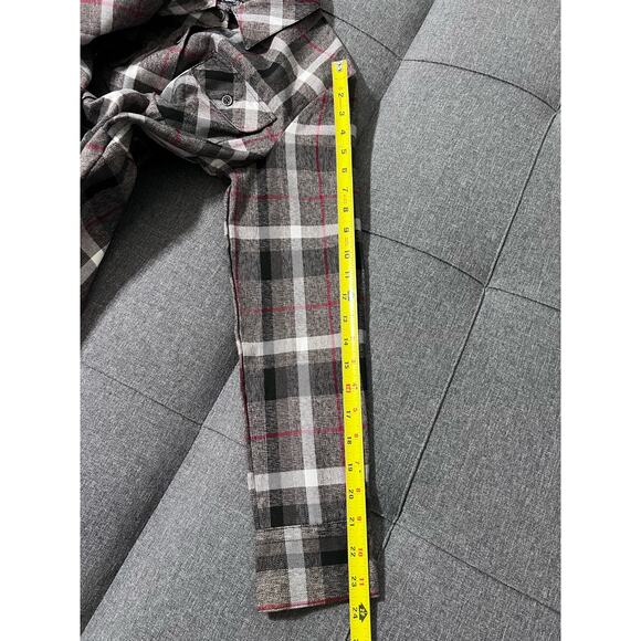 Chadwicks Dress Women Medium* Flannel Brown Gray/Red A Line Cottage Boho - Picture 11 of 13